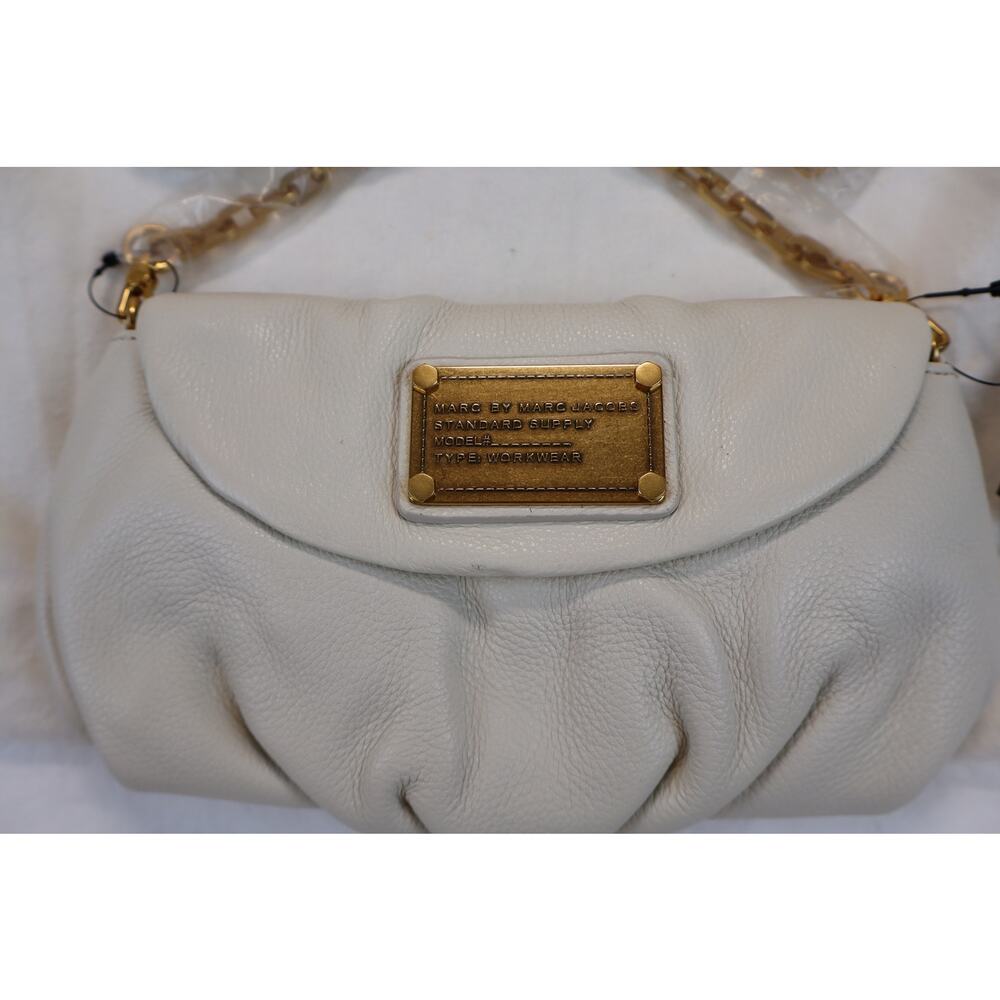 NEW Vintage Marc By Marc Jacobs Classic Q Karlie Shoulder Bag Chain Strap White - Picture 3 of 8